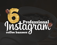 6 Professional Coffee Shop Instagram Banners