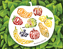 Fruit Typography Art