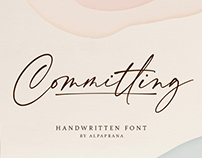 FREE | Committing - An Elegant Handwritten Script