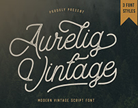 FREE | Aurelig Vintage Script Font