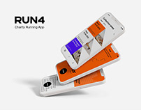 RUN4 · Charity Running UI/UX App