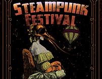Victorian Steampunk Fest or Party Poster Template Set