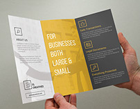 Minimal Corporate Trifold Brochure