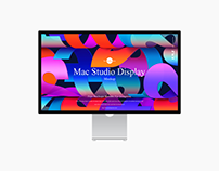 Free Mac Studio Display Mockup