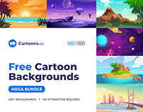 Free Cartoon Backgrounds Mega Bundle