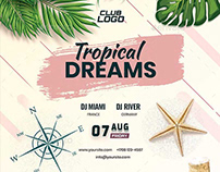 Tropical Dreams Flyer Template