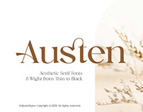 FREE | Austen Aesthetic Serif Font