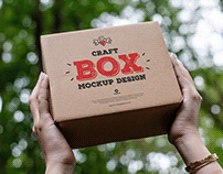 Free Craft Box Mockup