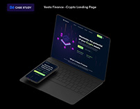 Vesta Finance Crypto Landing Page Redesign