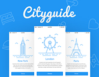 Cityguide Free Mobile App PSD