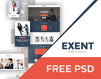 EXENT - Event Theme (Free PSD)