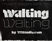 Free Font - Walting Display