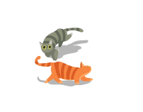 Cat Animations for 'Saekari' Twitch Channel