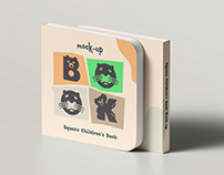 Square Children's Book Mock-up