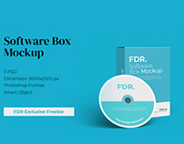 Free Exclusive Software Box Mockup