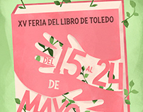 Cartel para XV Feria del libro de Toledo