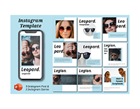 Leopard // Carousel Instagram Template