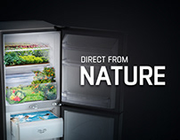 Refrigerator creative ads & energy saving refrigerator