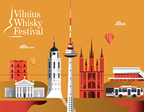 Vilnius Whisky Festival - Illustration Campaign