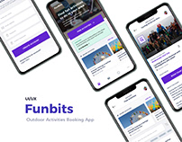 Funbits - Outdoor Activity Booking App UX/UI Design