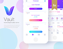 Vault financial app design