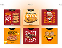 FREE Pizza restaurant social media posts (EPS)