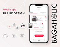 Bagaholic Mobile app UI/UX Design