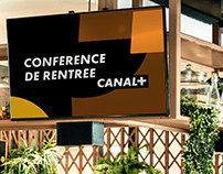 Design de Visuels de la Conférence de Rentrée CANAL+