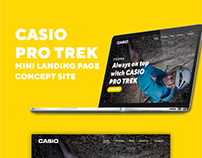 Landing page: Casio Pro Trek