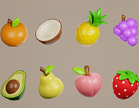 3d Fruits