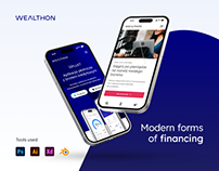 Modern forms of financing - Wealthon UX/UI Case Study