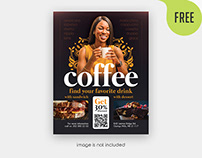Free Coffee Flyer PSD Template