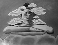 Head in the Clouds Oil Painting