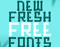 Free Fonts - 30 Modern New Typeface