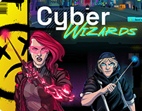 Cyber Wizard - Promo site for NFT collection