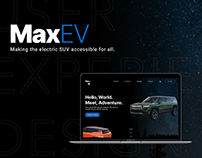 MaxEV - SUV EV Website (UI/Web design)