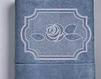 embossed embroidery rose