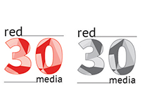 30 Red Media Logo Development