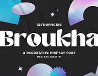 Free- Broukha Decorative Display Font