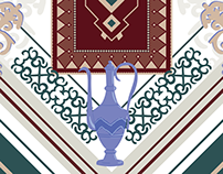 Silk shawl design
