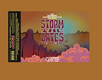 Storm The Gates of Hell Black Lager - Label