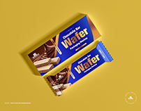 Free Wafer Chocolate Bar Packaging Mockup