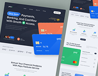 Financial - Payment / Banking Website Ui Design