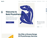 Homepage for Physiotherapy Clinic