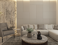 Elegant Living room Interior Design & 3d Visualization