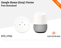 Google Home (Gray) Vector Free Download