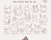 ILLUSTRATIONS FOR ADIDAS BRA CAMPAIGN