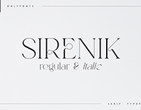 Sirenik - elegant serif typeface