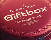 Giftbox - vintage classic style font