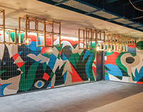 Tile mural for an office in Tokyo